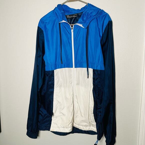 Under Armour Mens Sportstyle Windbreaker Running Lightweight Zip Up Jacket SizeL - Picture 1 of 10